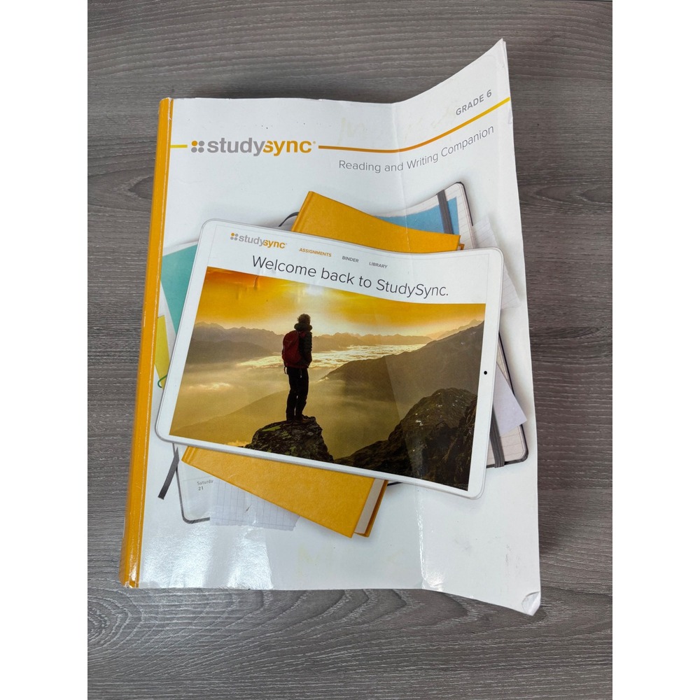 StudySync Grade 6 Reading and Writing Companion Book Textbook